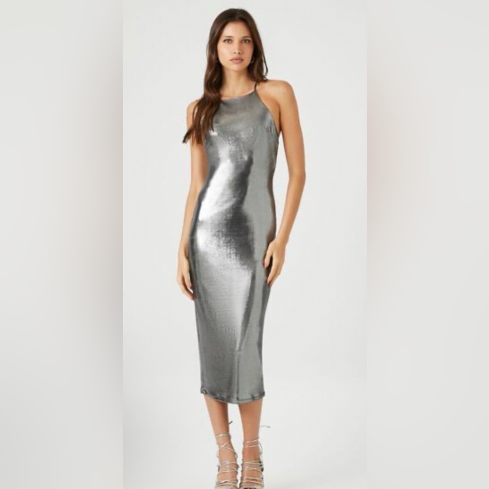 Silver Sleeveless Dress